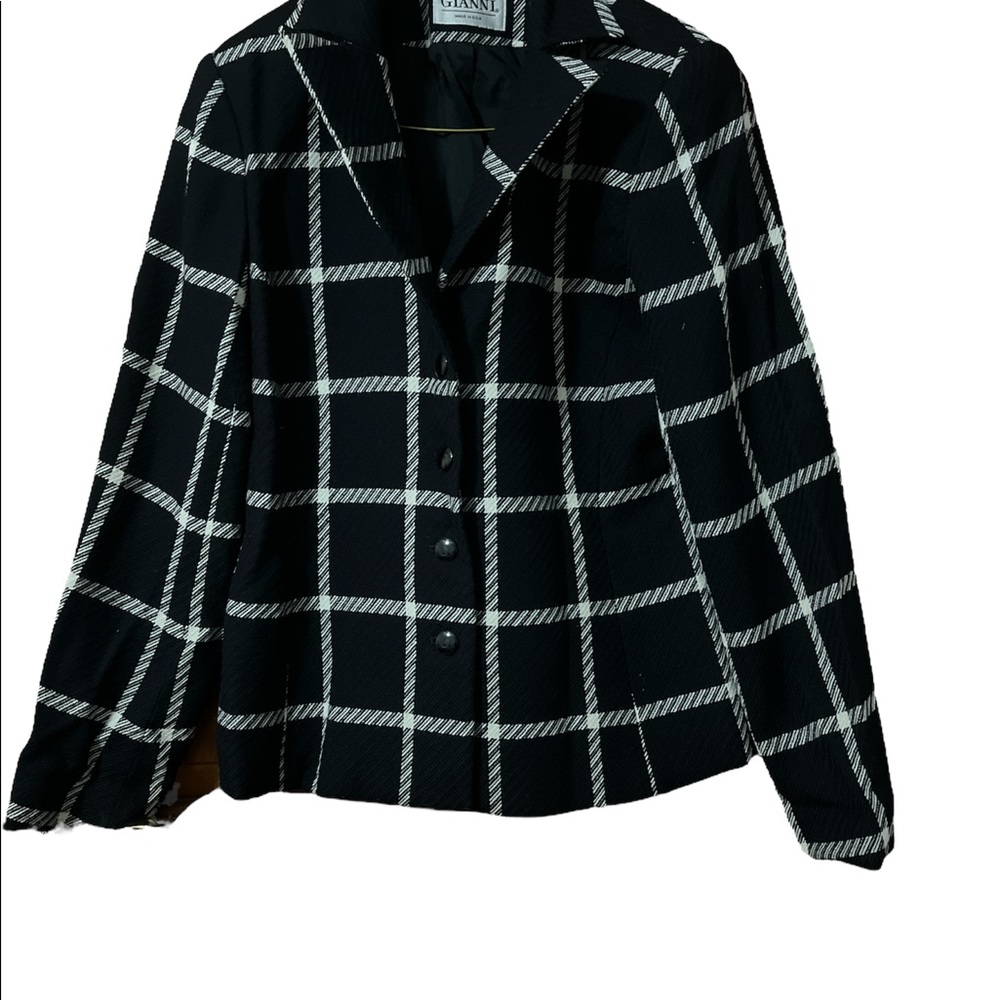 Gianni vintage wool button blazer jacket
